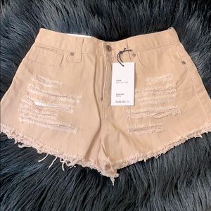 Forever 21 Light Pink High Rise GF Shorts